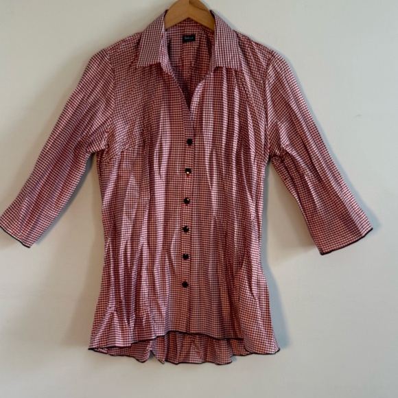 Beluva red gingham shirt ,Size M, Offers welcome! - Picture 1 of 8